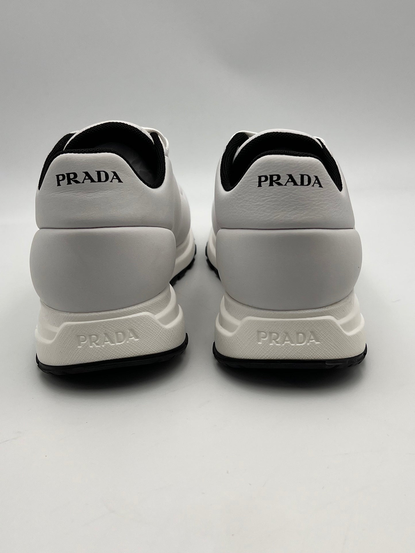 Prada Luxe Leather Sneakers
