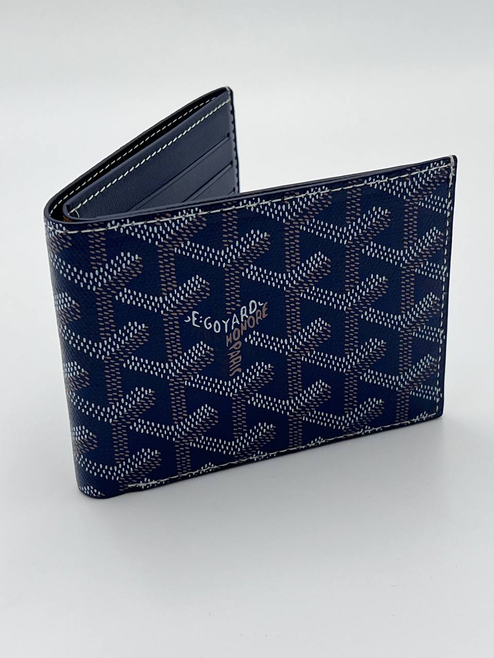 Navy Goyard big wallet super – euro style