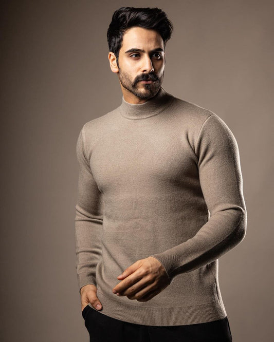 high neck sweater
