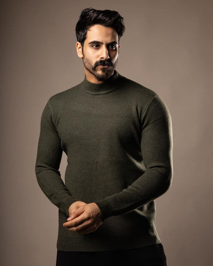 high neck sweater
