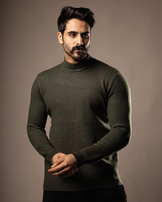 high neck sweater