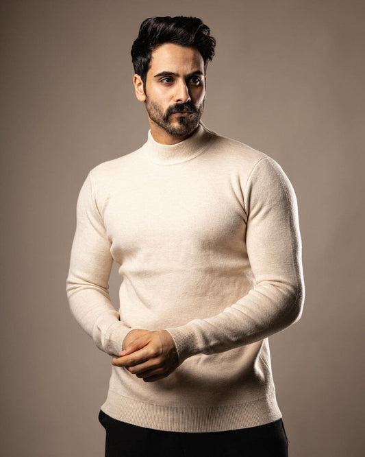 high neck sweater