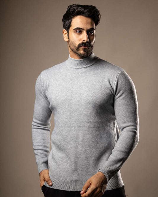 high neck sweater