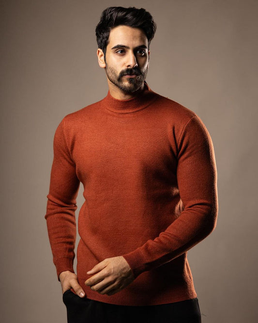 high neck sweater