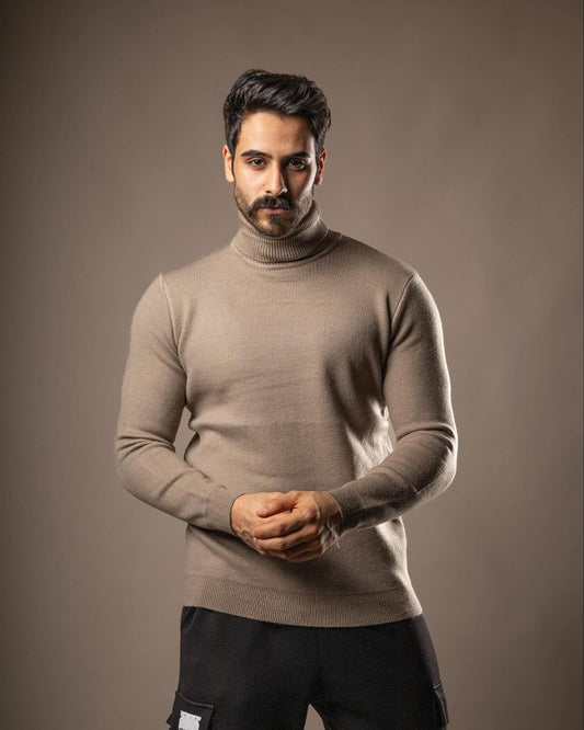 high neck sweater
