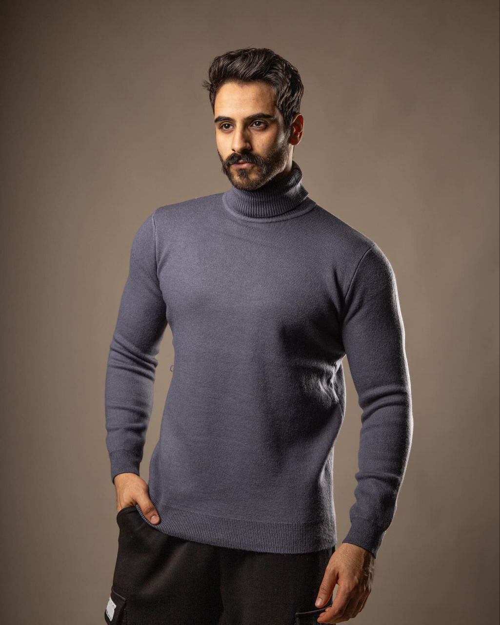 high neck sweater