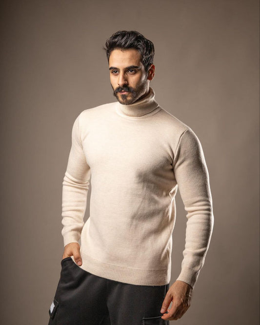 high neck sweater