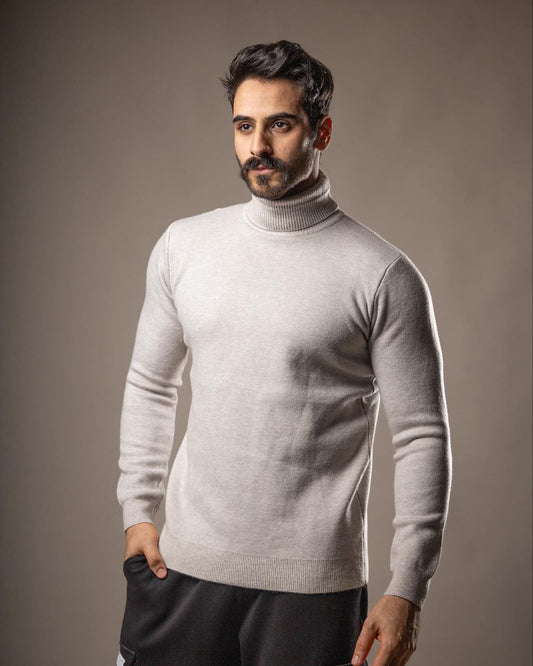 high neck sweater
