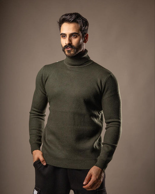 high neck sweater