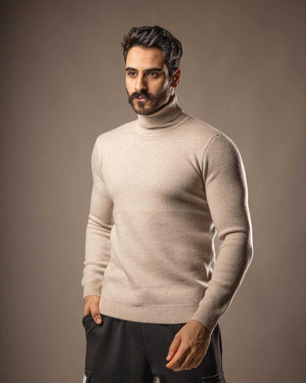 high neck sweater