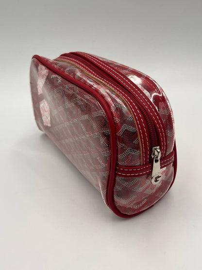 Red white Goyard double bag
