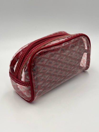 Red white Goyard double bag
