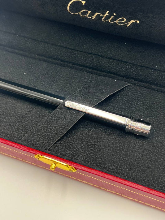 Black silver Cartier pen