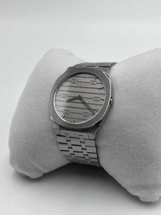 Grey Gucci 25H Quartz Watch