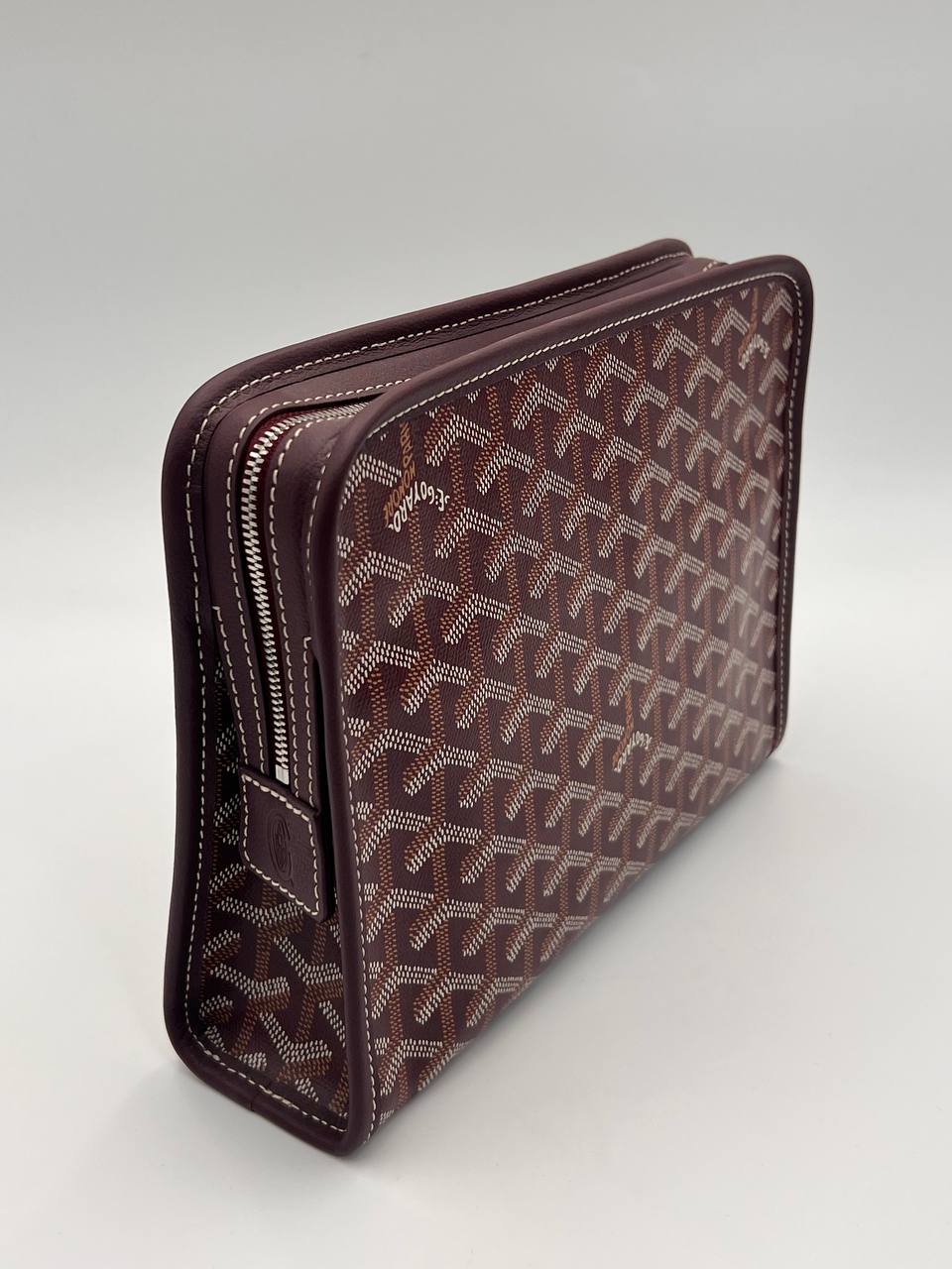 Red white Goyard double bag