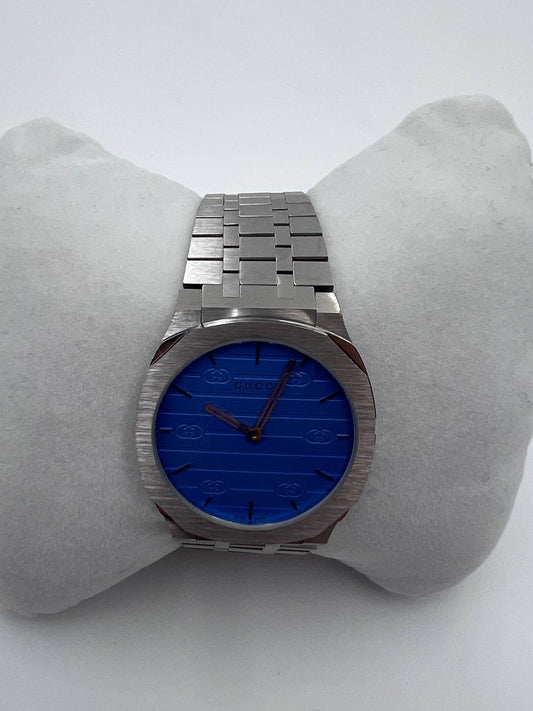 Blue Gucci 25H Quartz Watch