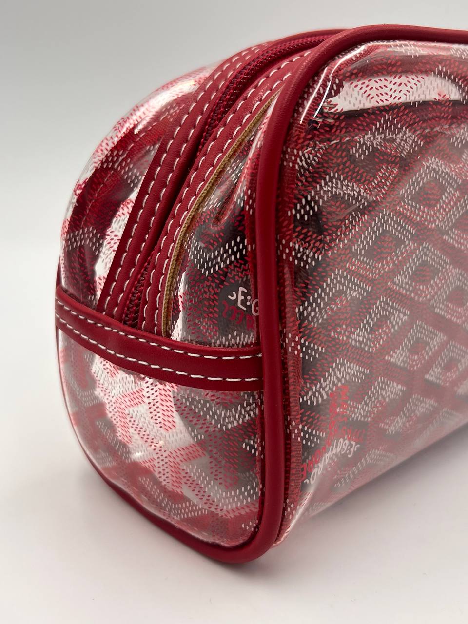 Red white Goyard double bag